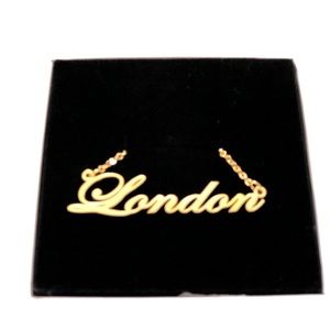 14K Gold Plated Name Necklace - London